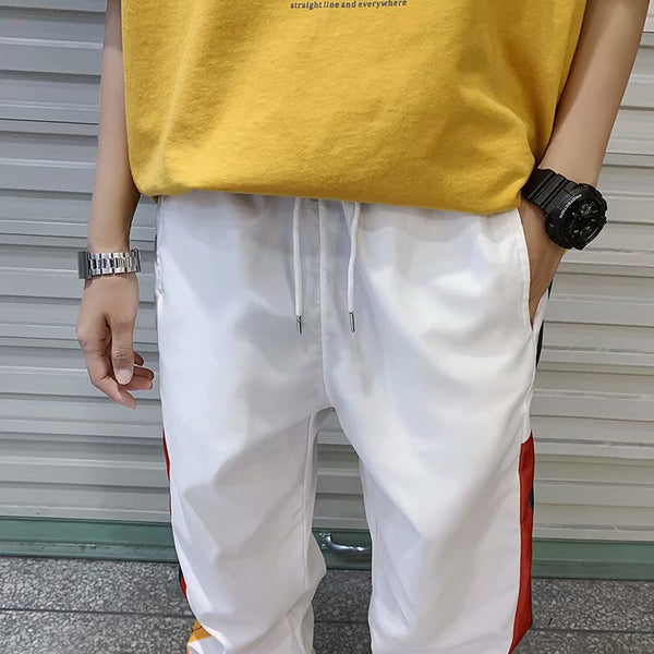 Pantalones Harem Colorblock Sueltos
