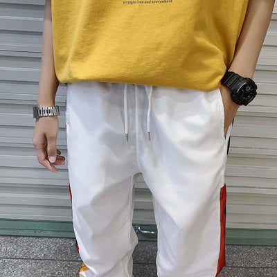 Pantalones Harem Colorblock Sueltos - Image 2
