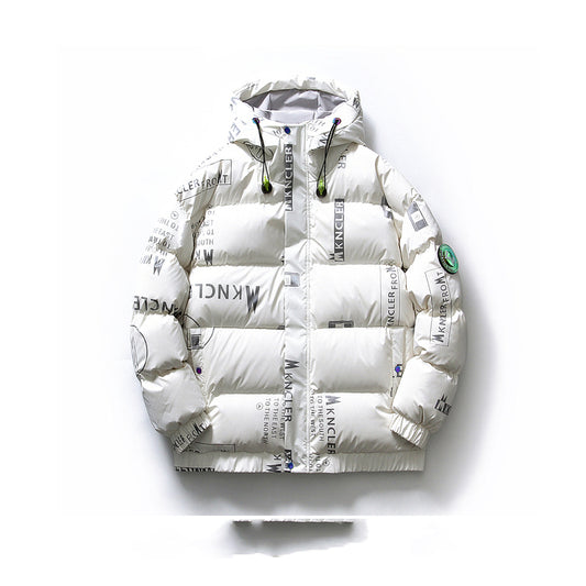 Chaqueta de Plumón de Pato con Cuello Alto para Hombre y Mujer - Estilo Hip Hop - Image 2