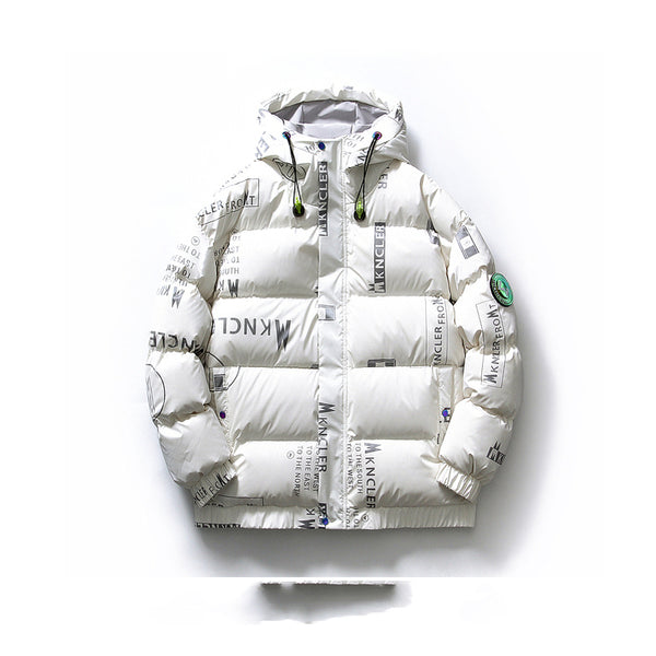 Chaqueta de Plumón de Pato con Cuello Alto para Hombre y Mujer - Estilo Hip Hop