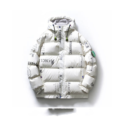 Chaqueta de Plumón de Pato con Cuello Alto para Hombre y Mujer - Estilo Hip Hop - Image 2