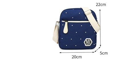 Mochila Canvas con Lunares - Diseño Moderno y Funcional - Image 7