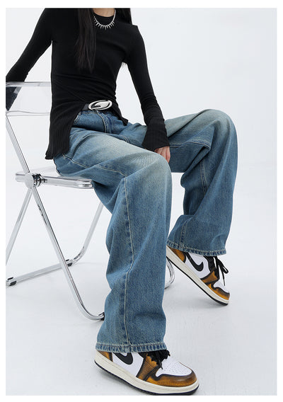 Jeans Retro Azul Holgados de Corte Recto - Image 22