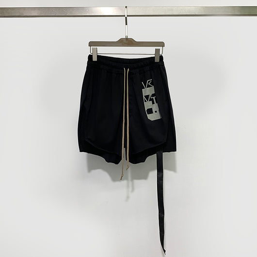 Shorts de Algodón Mid-rise con Doble Línea