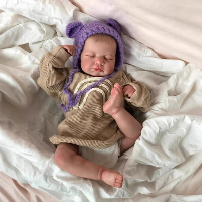 Muñeca Reborn Realista de 49cm con Detalles Auténticos