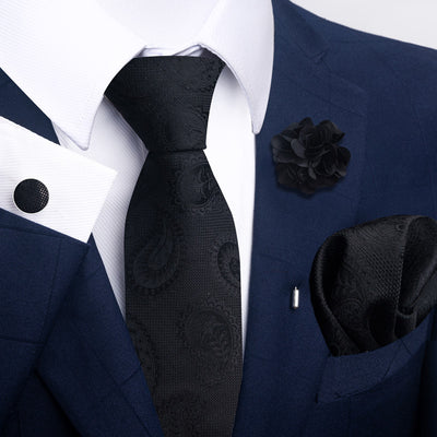 Combo Corbata, Traje y Pañuelo de Bolsillo para Hombre - Juego 8 - Image 6