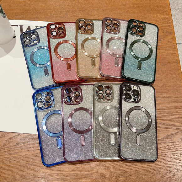 Funda Magnética con Electroplateado para Teléfono Móvil