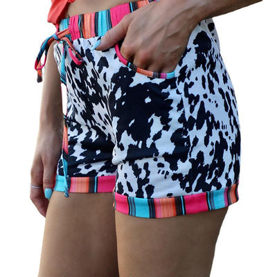 Shorts Casuales con Estampado de Leopardo y Cordón Ajustable - Image 3