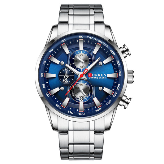 Reloj de Pulsera Hombre Cuarzo Resistente al Agua Seis Esferas - Image 12