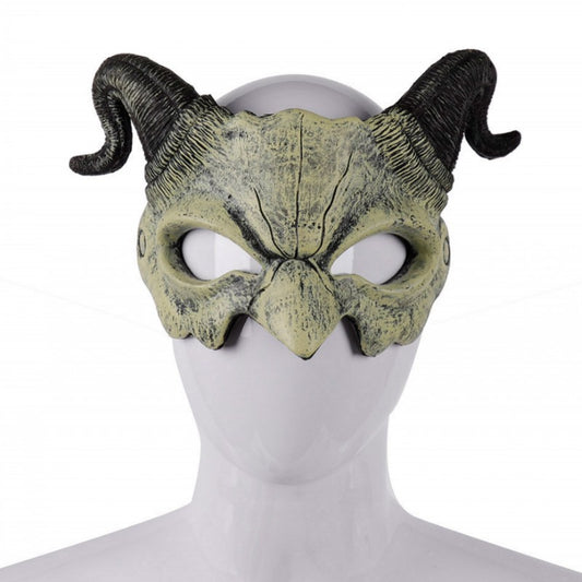 Máscara de Demonio con Cuernos para Halloween - Rostro Fantasmal Aterrador - Image 2