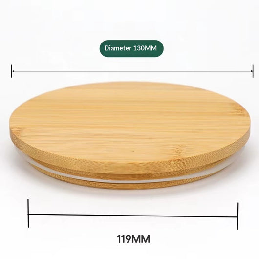 Portavelas Artesanal con Tapa de Bambú o Pino y Sello de Silicona - Image 3