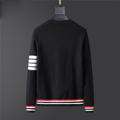 Suéter Grueso de Cuello Redondo para Hombre - Largo Invierno - Image 4