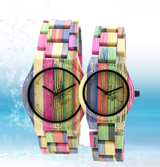 Reloj de Pareja en Madera de Bambú Teñida - Image 10