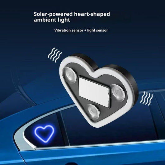 Luz LED Solar Inalámbrica para Ventanilla de Auto con Diseño de Corazón - Image 3