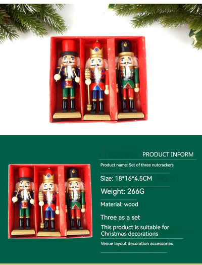 Soldados Cascanueces de Madera - Adornos Navideños Tradicionales - Image 9