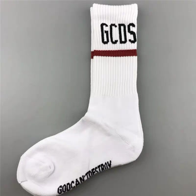 Calcetines Deportivos Altos de Algodón Puro con Letras - Image 14