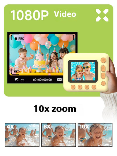 Cámara Infantil Selfie 1080p HD con Impresión Polaroid - Image 12