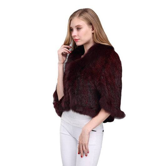 Chal de Cuero con Cuello de Piel de Zorro - Calidez y Elegancia - Image 13