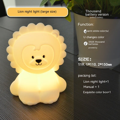 Lámpara Nocturna LED Multicolor con Forma de León - Luz Ambiental Infantil - Image 7
