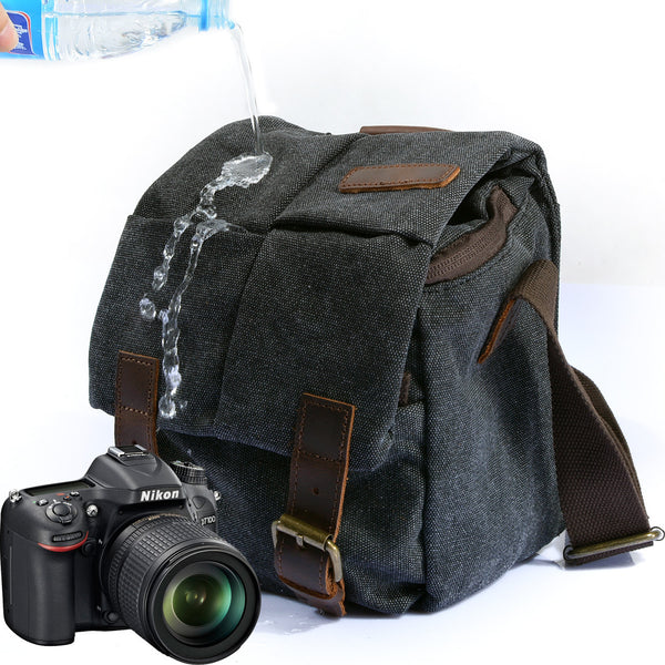 Bolsa de Cámara Retro de Un Hombro Impermeable