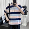 Camiseta Rayada Estilo Hong Kong para Parejas - Manga Corta Unisex
