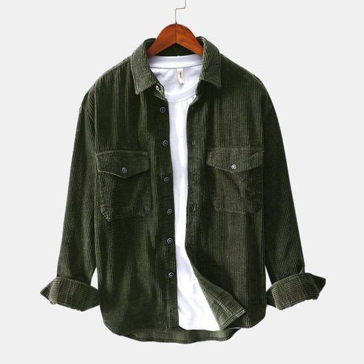 Camisa de Pana para Hombre de Manga Larga - Image 10