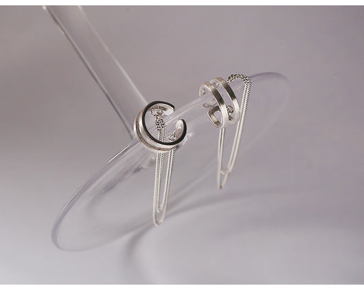 Aretes de Plata Esterlina 925 Doble Capa - Diseño Minimalista Lujo Ligero - Image 7