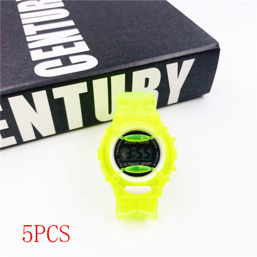 Reloj Electrónico Infantil de Gelatina con Diseño Cartoon Multicolor - Image 9