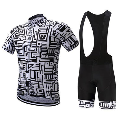Conjunto de Ciclismo Negro y Blanco - Image 2