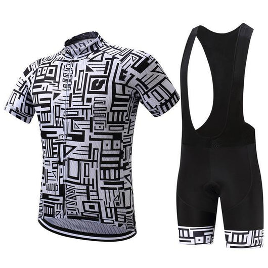 Conjunto de Ciclismo Negro y Blanco - Image 2