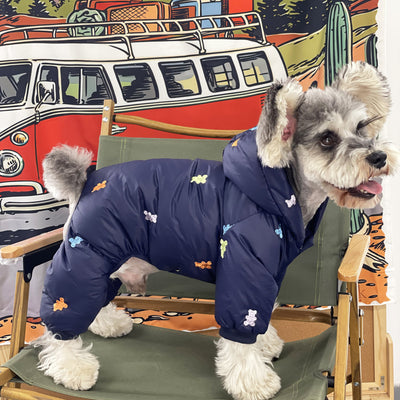 Abrigo Térmico con Capucha para Perros Pequeños - Chaqueta Acolchada para Schnauzer, Pomerania y Pug