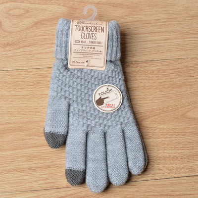 Guantes Tejidos para Mujer con Pantalla Táctil y Diseño Jacquard - Image 14