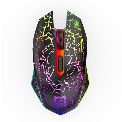 Ratón Gaming Inalámbrico Dual Mode 2.4GHz Recargable con Luz LED Respirable - Image 5