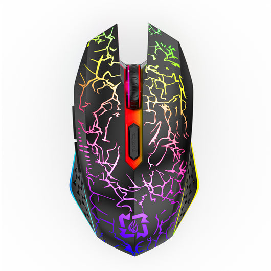 Ratón Gaming Inalámbrico Dual Mode 2.4GHz Recargable con Luz LED Respirable - Image 5