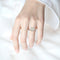 Anillo de Diamante Color G Rectangular con Bisel Chamfranado para Auto