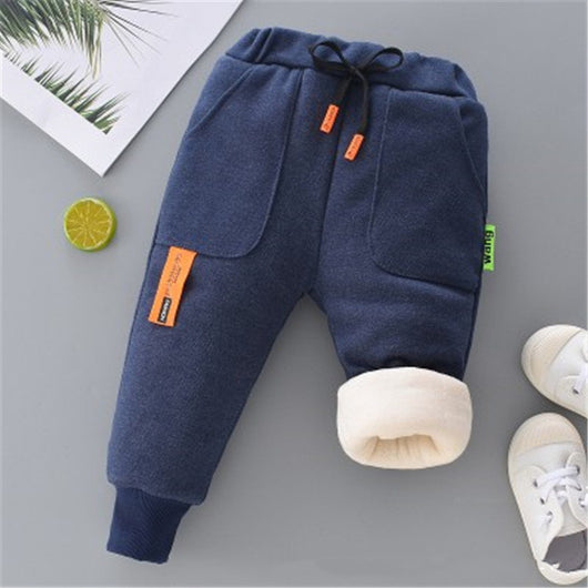 Pantalones Cálidos Acolchados de Felpa para Niña - Image 22