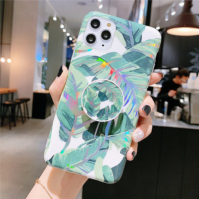 Funda para Celular con Diseño Floral Láser y Soporte - Image 13