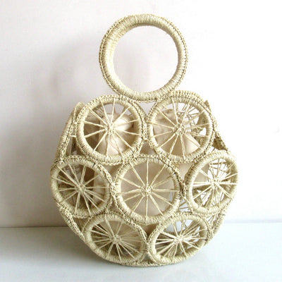 Bolsa Tejida de Papel y Fibra Natural con Asas Diagonales - Image 23