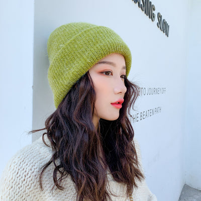 Conjunto de Gorro y Bufanda de Lana con Pelaje de Conejo - Image 19