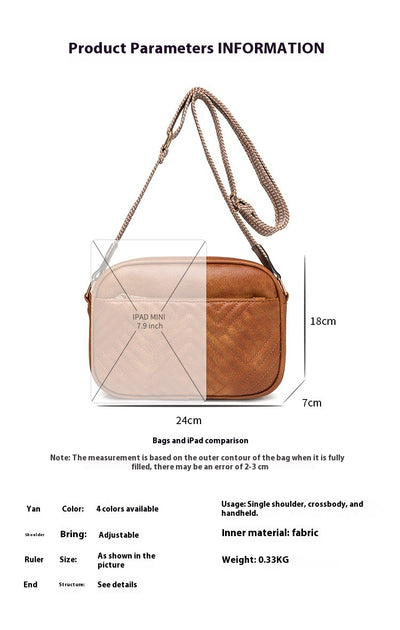 Bolsa Mensajera Cuadrada Estilo Europeo para Mujer - Image 14