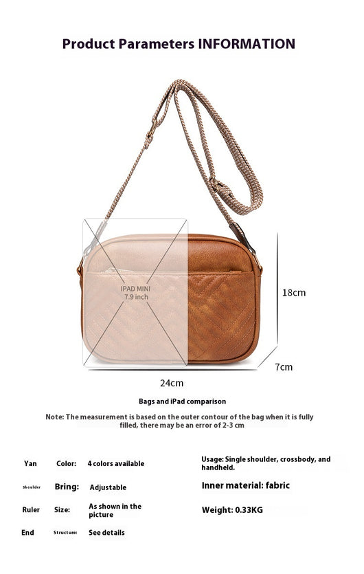 Bolsa Mensajera Cuadrada Estilo Europeo para Mujer - Image 14