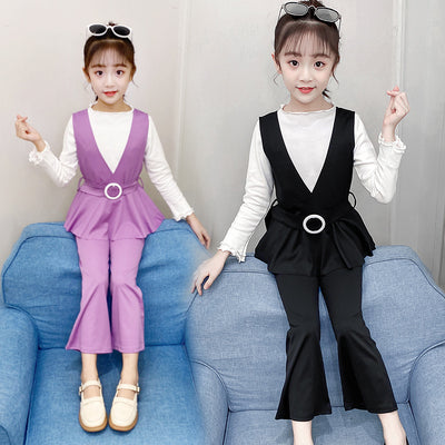 Trajes Elegantes para Niñas - Conjuntos de Tres Piezas Primavera - Image 12