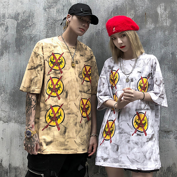 Camiseta Oversized Otoñal con Cinco Mangas