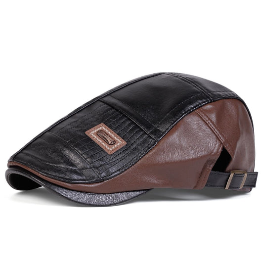 Gorra de Hombre PU con Combinación de Colores - Image 8
