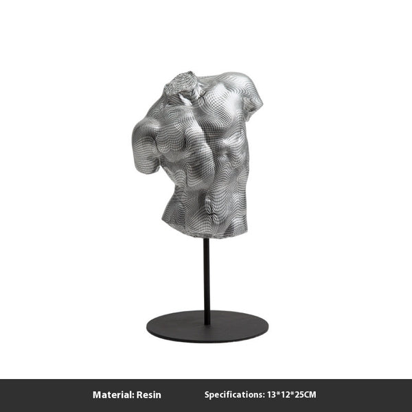 Escultura Decorativa Minimalista de Medio Cuerpo Abstracto - Image 5