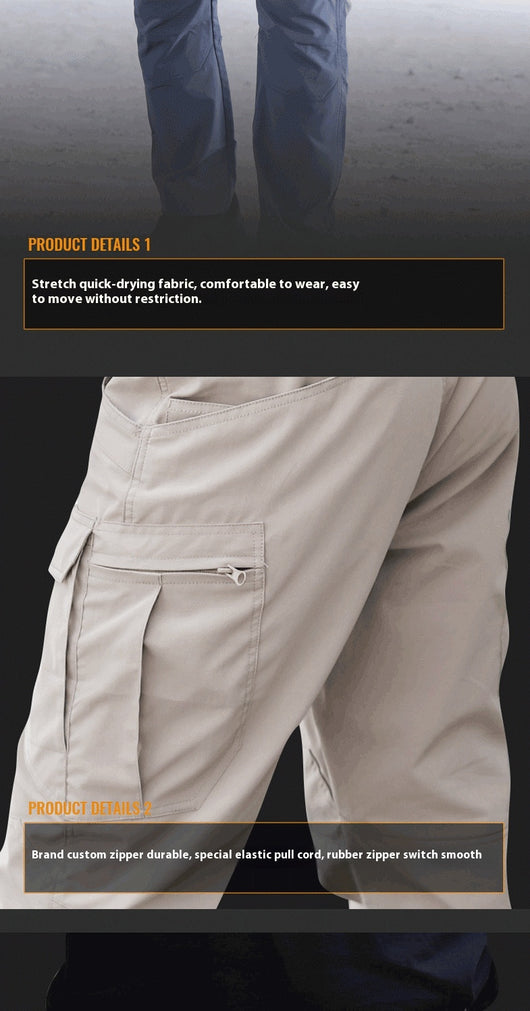 Pantalones Tácticos Transpirables de Secado Rápido con Bolsillos - Image 17