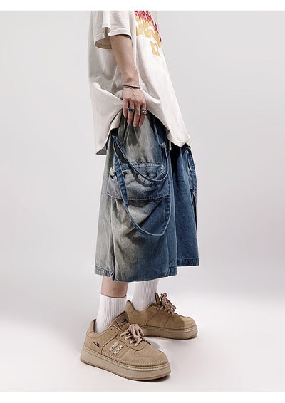 Shorts Denim Cargo Suelto Five Points Casual para Hombre - Image 31