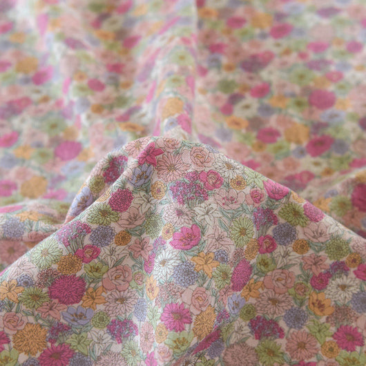 Delantal de Cama Estampado en Algodón y Lino