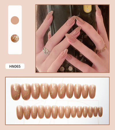 Uñas Postizas Decoradas Adhesivas - Diseño Profesional Listo para Usar - Image 61