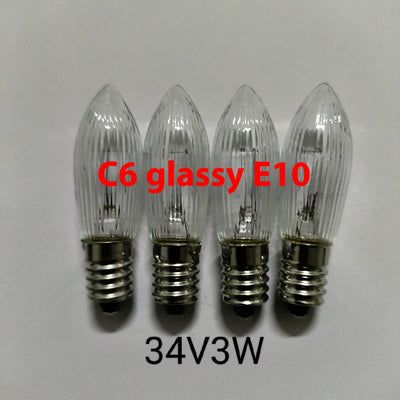 Bombilla LED E10 Patrón Cristal C6 34V 3W - Image 2